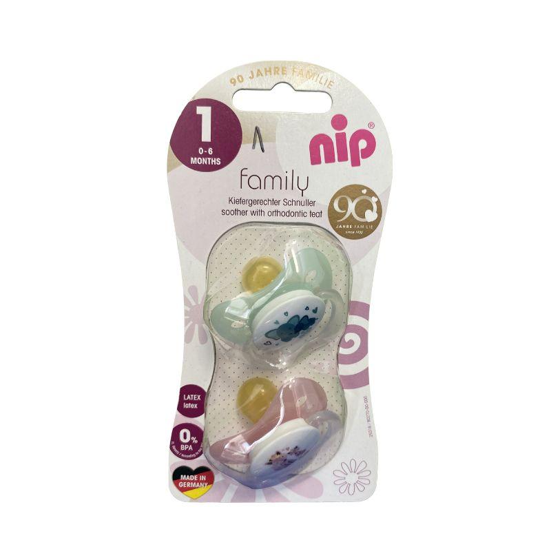 NIP Family kaučuk laža 0-6 meseci (2 komada) – za devojčice