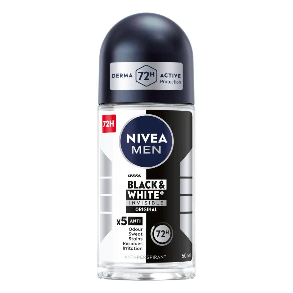Nivea Men Black & White Invisible Original roll-on dezodorans 50ml