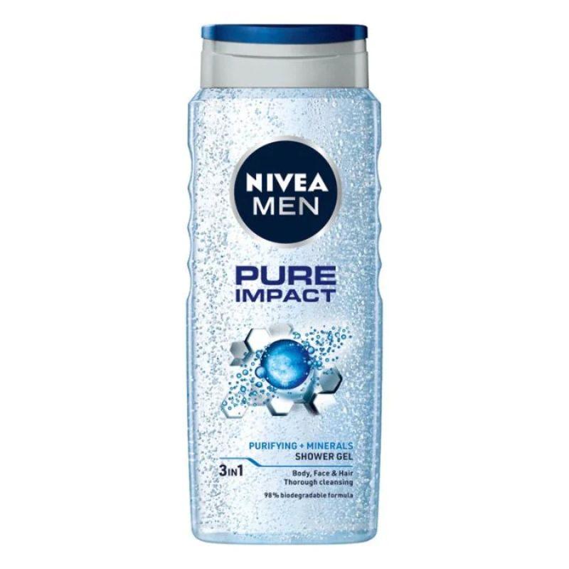 NIVEA MEN Pure Impact – Gel za tuširanje - 500 ml