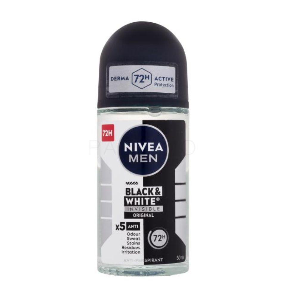 NIVEA MEN Roll-on dezodorans Black & White Invisible Original - 50ml