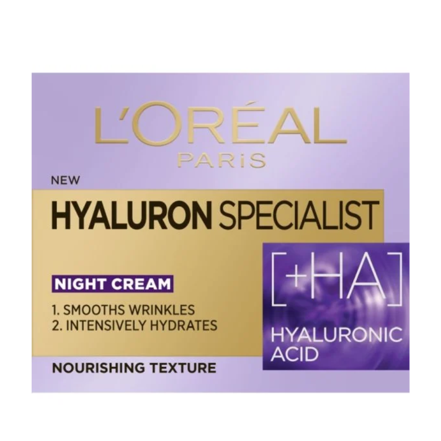 Noćna Hidratantna Krema Za Vraćanje Volumena 50 Ml Hyaluron Specialist Loreal Paris 5920