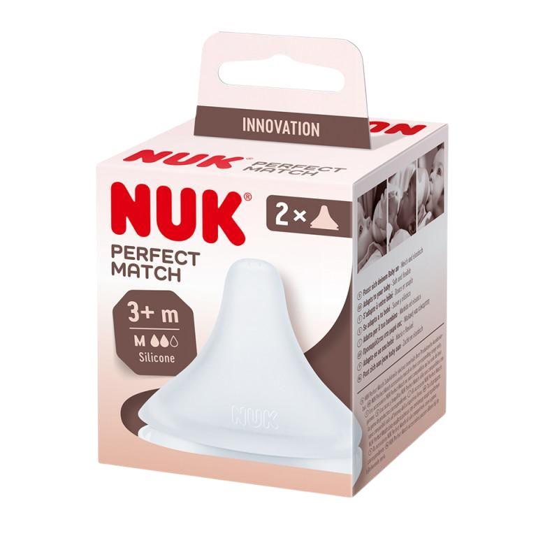 NUK cucla Perfect Match Otvor M (3+ meseci) – Set od 2 komada