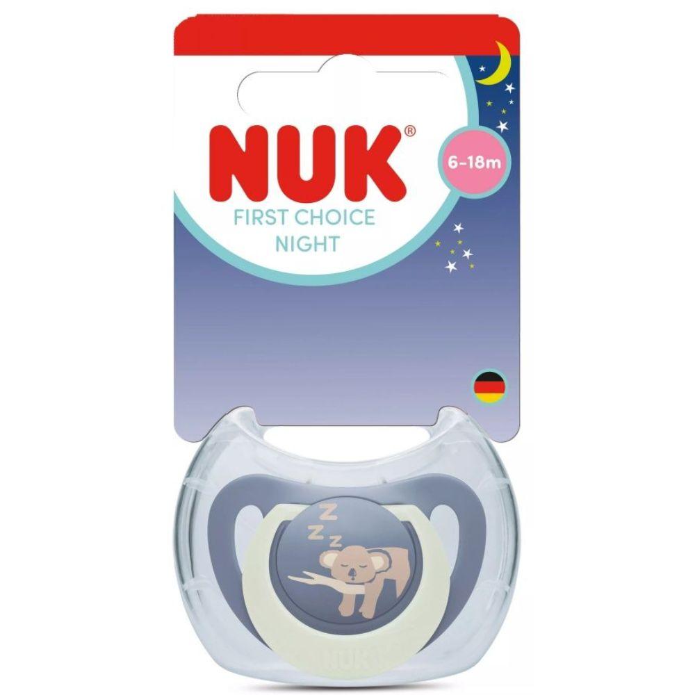 NUK First Choice Night silikonska duda varalica 6-18 meseci koala