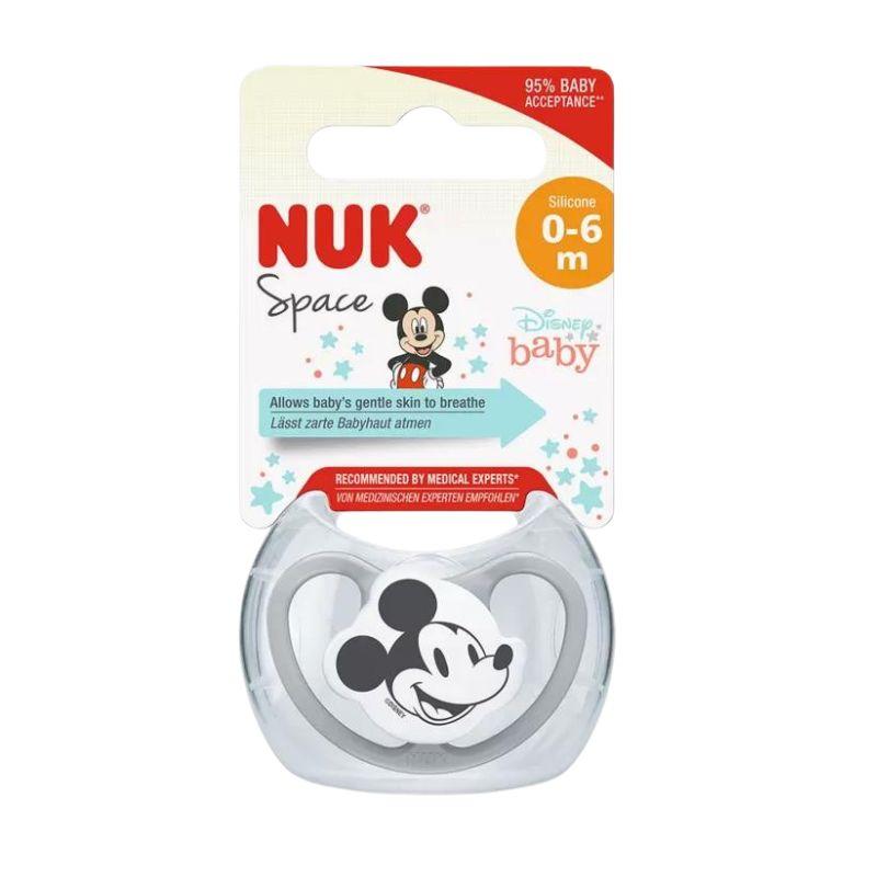 NUK silikonska varalica Mickey Space 6-18 meseci u higijenskoj kutijici