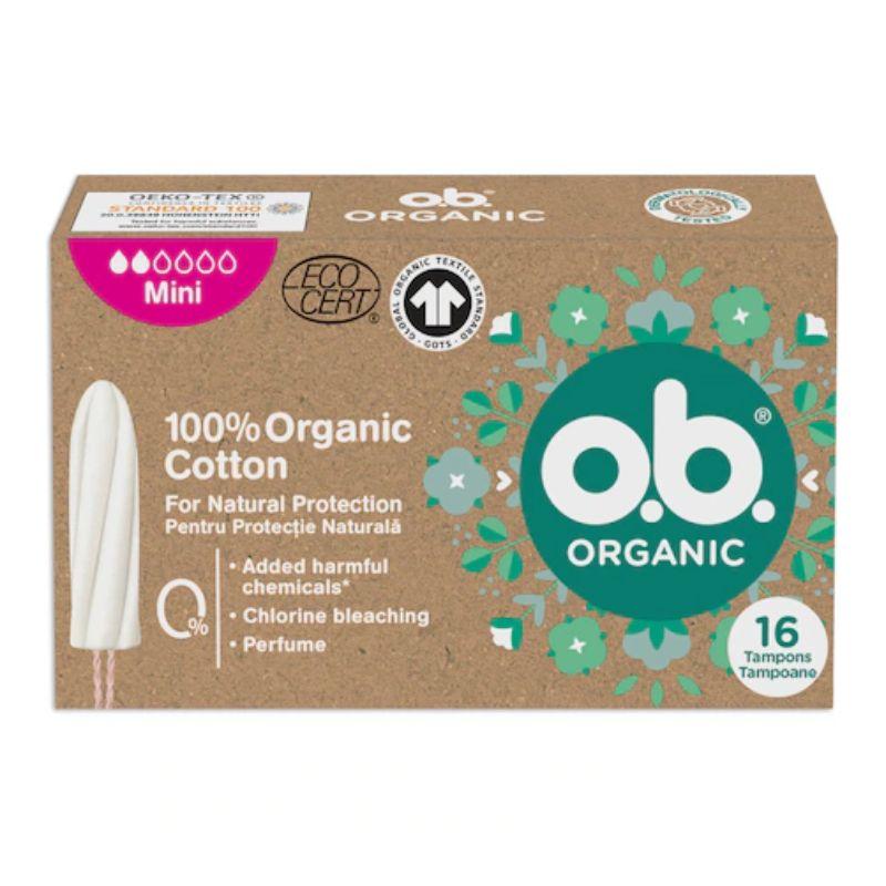 o.b. Organic 100% Organic Cotton – tamponi Mini (16 komada)