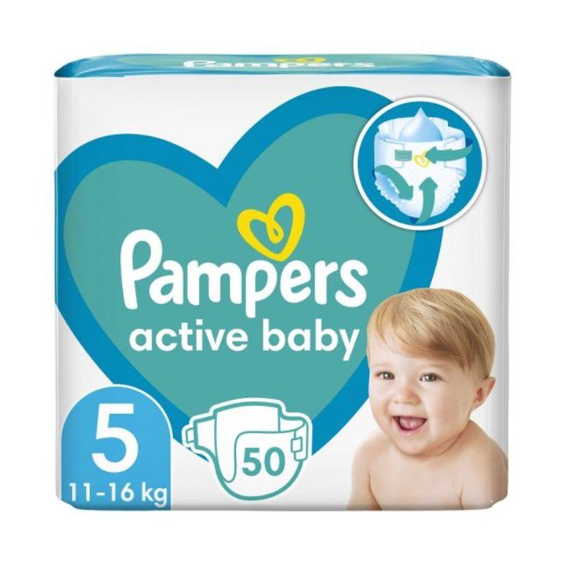 Pampers Active Baby veličina 5 pelene za bebe (11-16 kg, 50 komada)