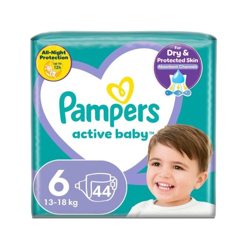 Pampers Active Baby veličina 6 pelene za bebe (13-18 kg, 44 komada)