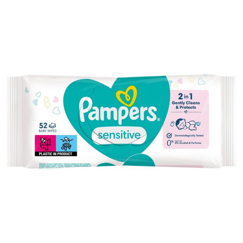 Pampers Sensitive vlažne maramice – 52 kom