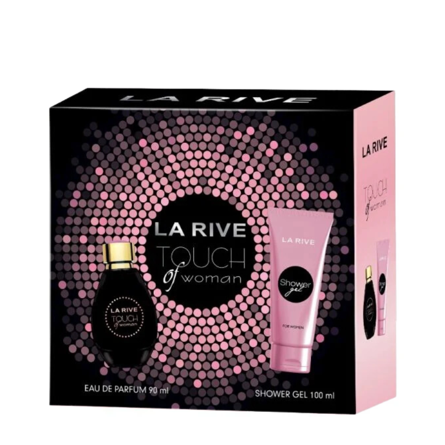 Parfemski  set TOUCH OF WOMAN ženski set (toaletna voda 90ml + gel 100ml) LA RIVE