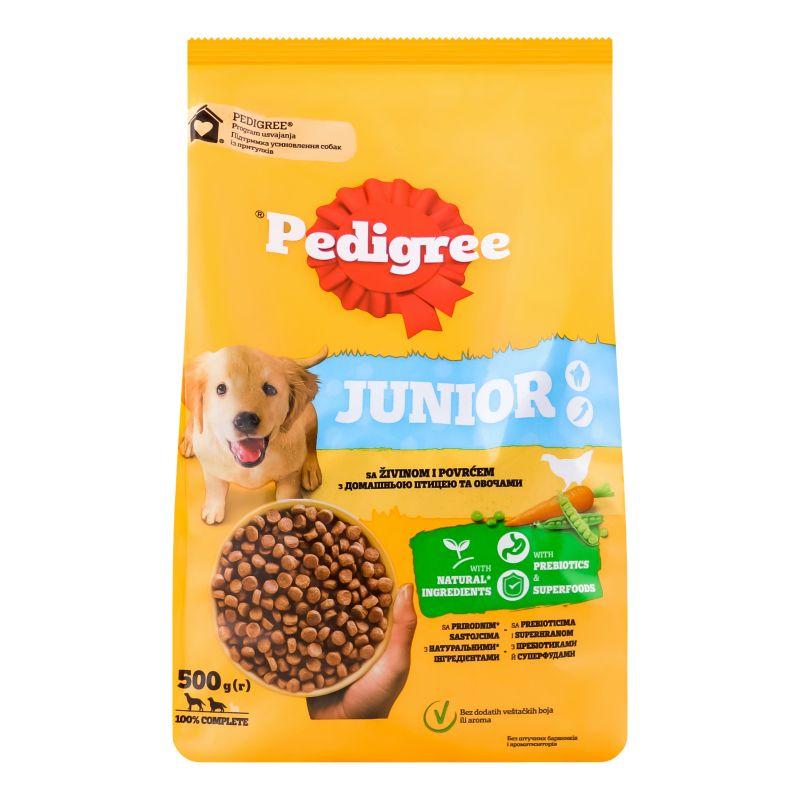 Pedigree Junior hrana za pse sa živinom i povrćem - 500g