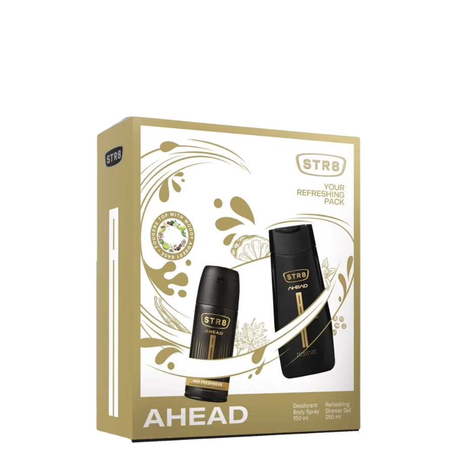 Poklon muški set Ahead (deo 150ml + gel 250ml) STR8