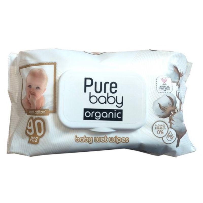 PURE BABY Cotton vlažne maramice za bebe – 90 kom