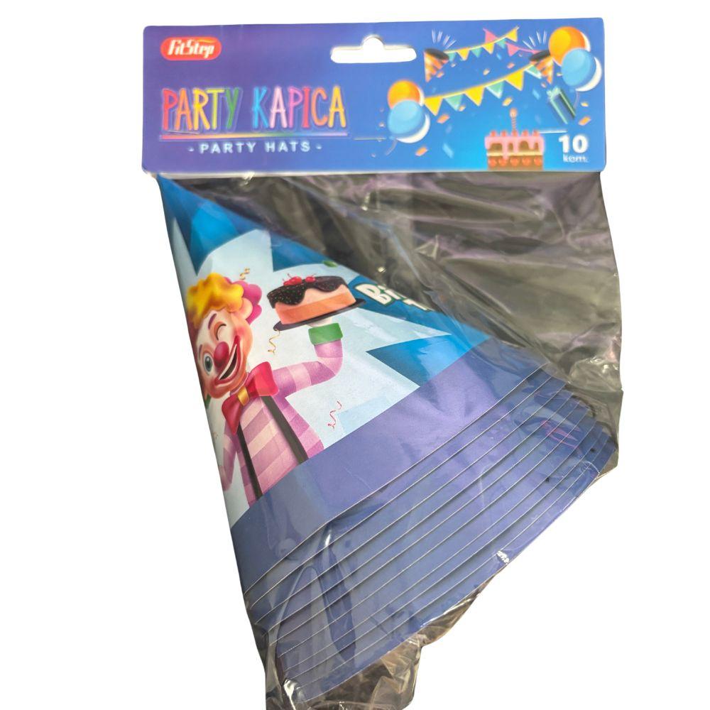 Rođendanske kapice 10/1 – šareni dezen