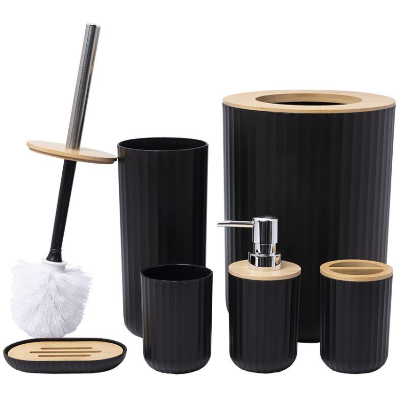 Set za kupatilo H130501 LIAO 6 delova sa bambus detaljima