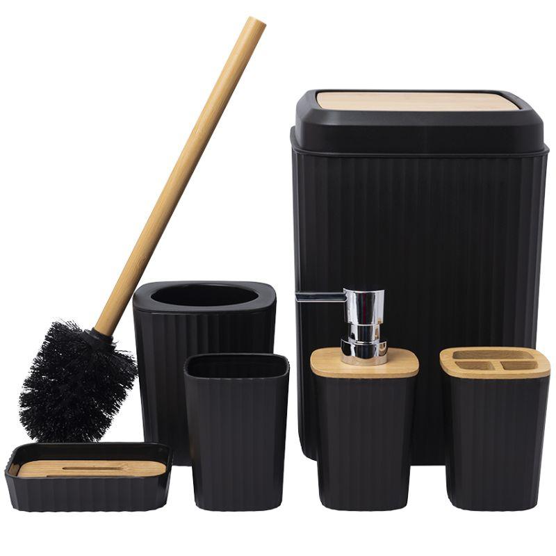 Set za kupatilo H130504 LIAO 6 delova sa bambus detaljima