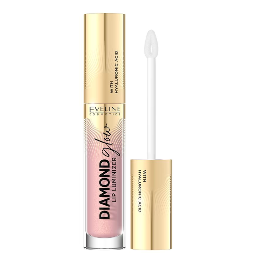 Sjaj za usne DIAMOND GLOW LIP LUMINIZER 03 Caramel Ice Cream 4,5ML Eveline