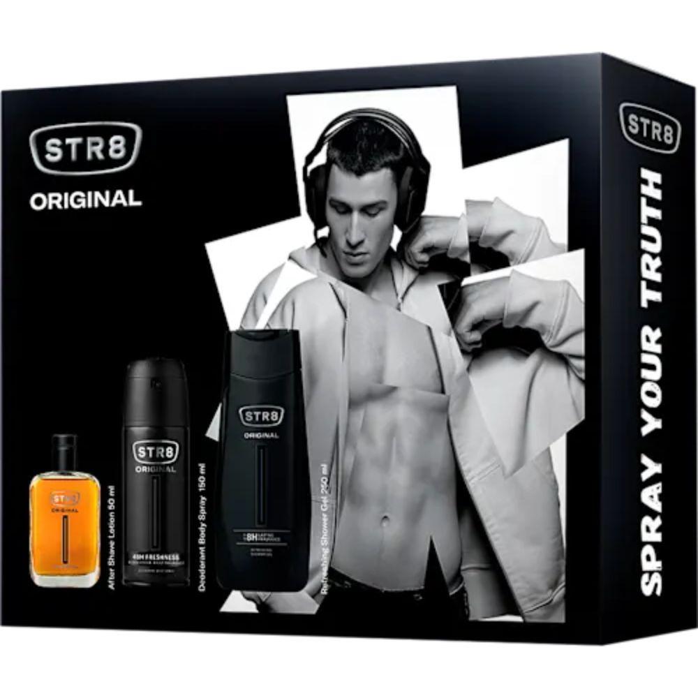 STR8 RED CODE poklon set za muškarce after shave 50ml deo sprej 150ml gel za tuširanje 250ml