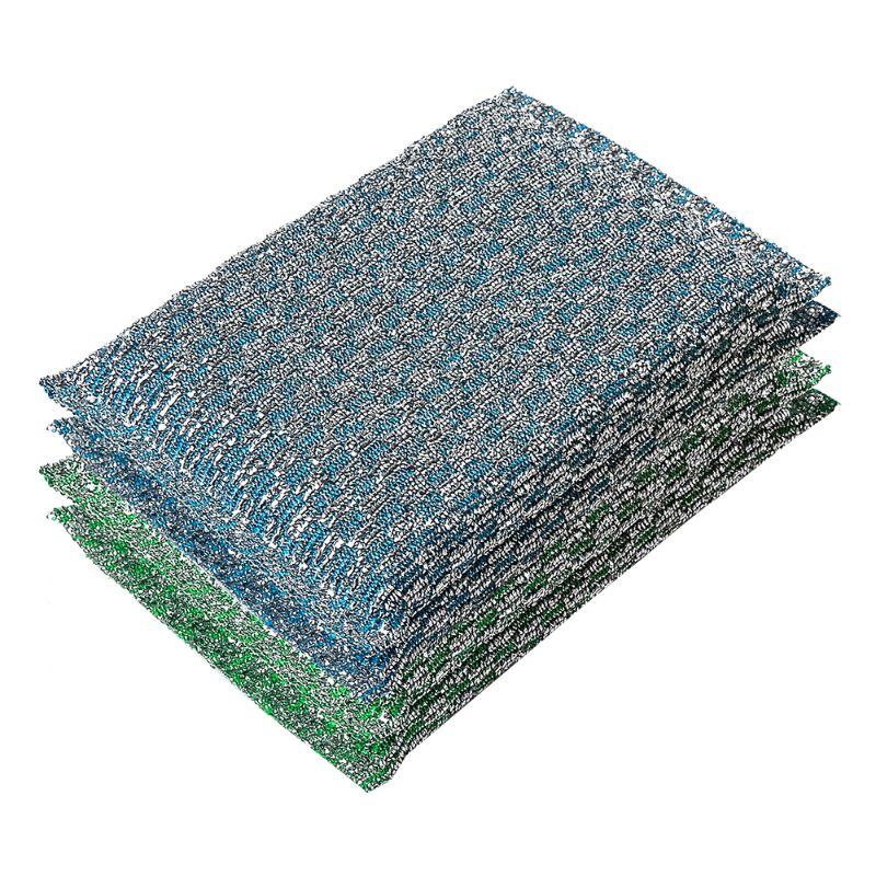 Sunđer za Sudove LIAO F130031 4/1 – Dvostrani Abrazivni Sunđeri za Pranje Posuđa 13x8,5 cm