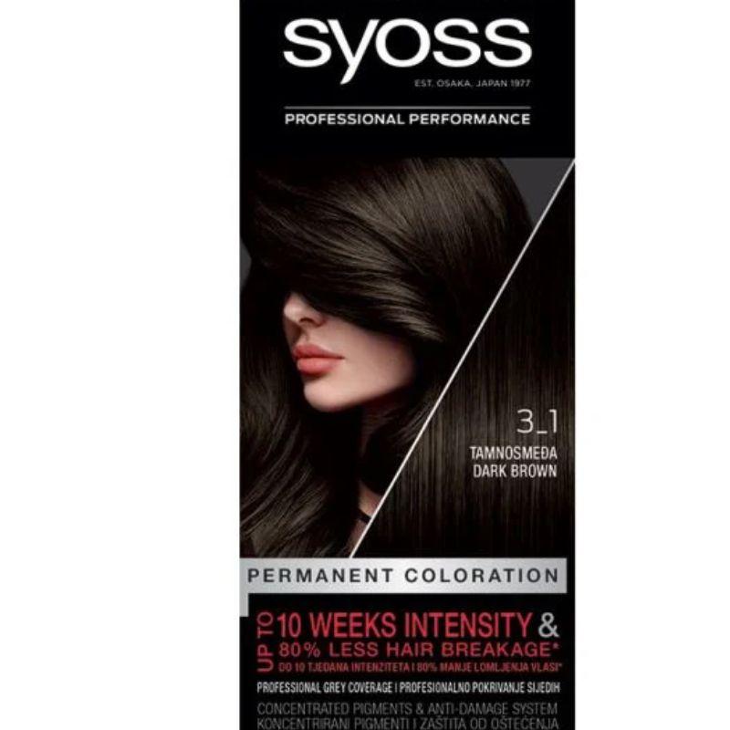 Syoss boja za kosu 3-1 Dark brown