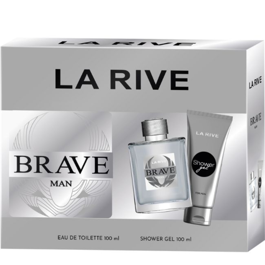 Toaletni set BRAVE MAN (EDT 100ml/SG 100ml) LA RIVE