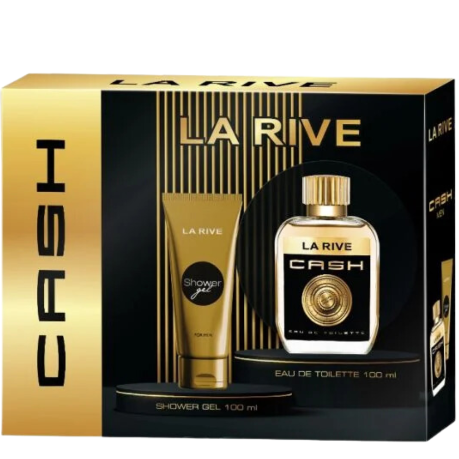 Toaletni set CASH FOR MEN (EDT 100ml/SG 100ml) LA RIVE