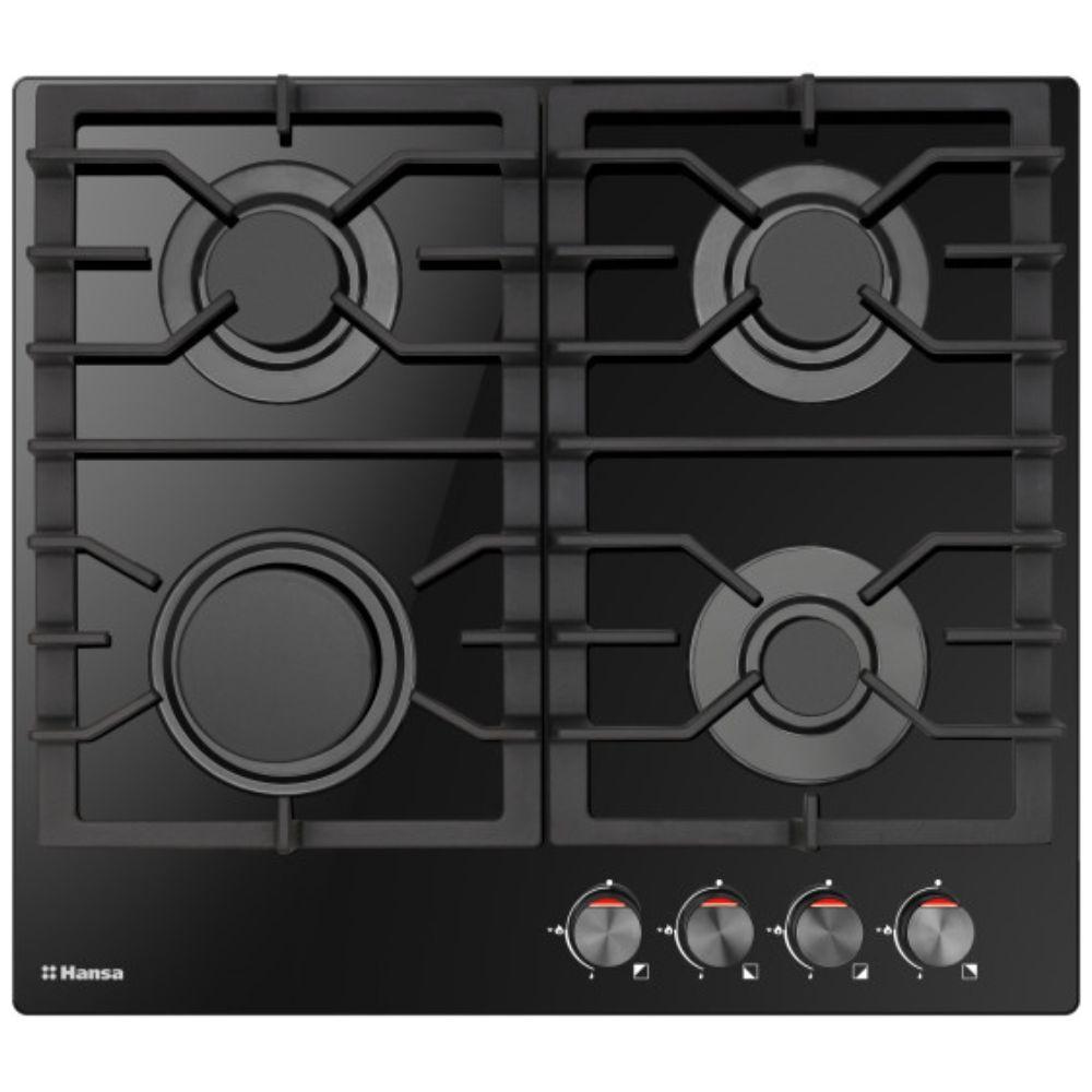 Ugradna ploča Hansa BHKS610301 – gasna, staklo-keramička, 60 cm, crna