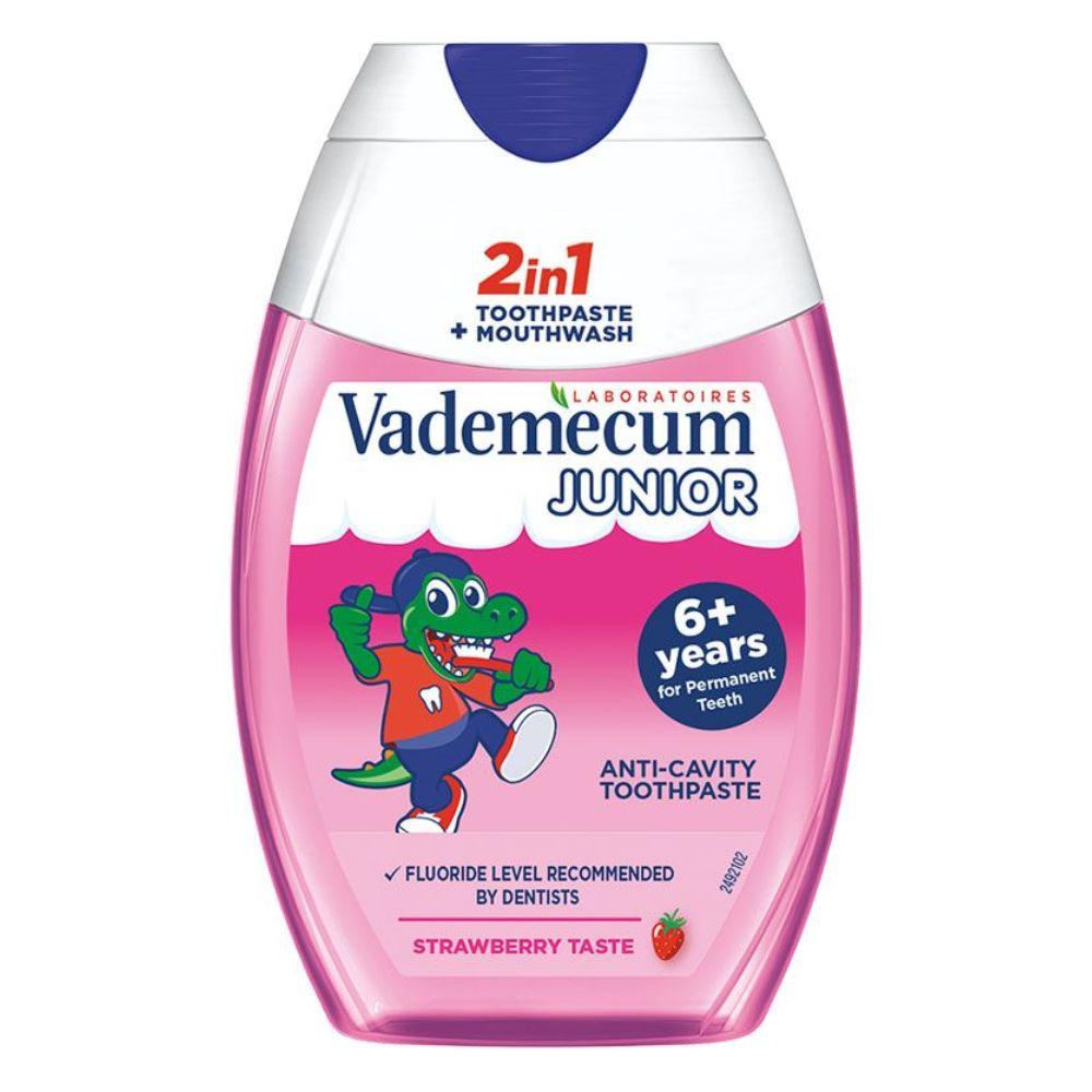 Vademecum dečija pasta za zube 2u1 Junior Strawberry 75ml