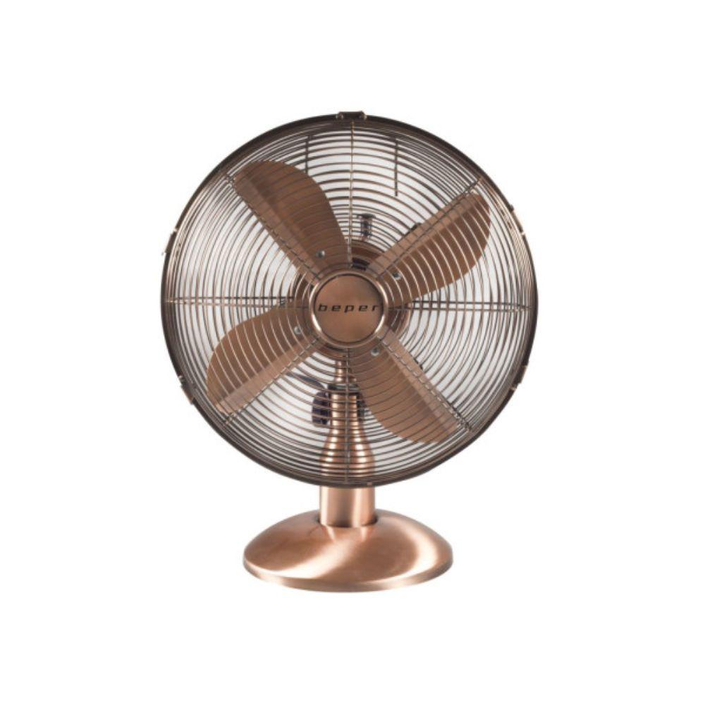 VE.210 Stoni ventilator retro dizajna – 30 cm prečnik, 3 brzine, bakarni metal, 40W