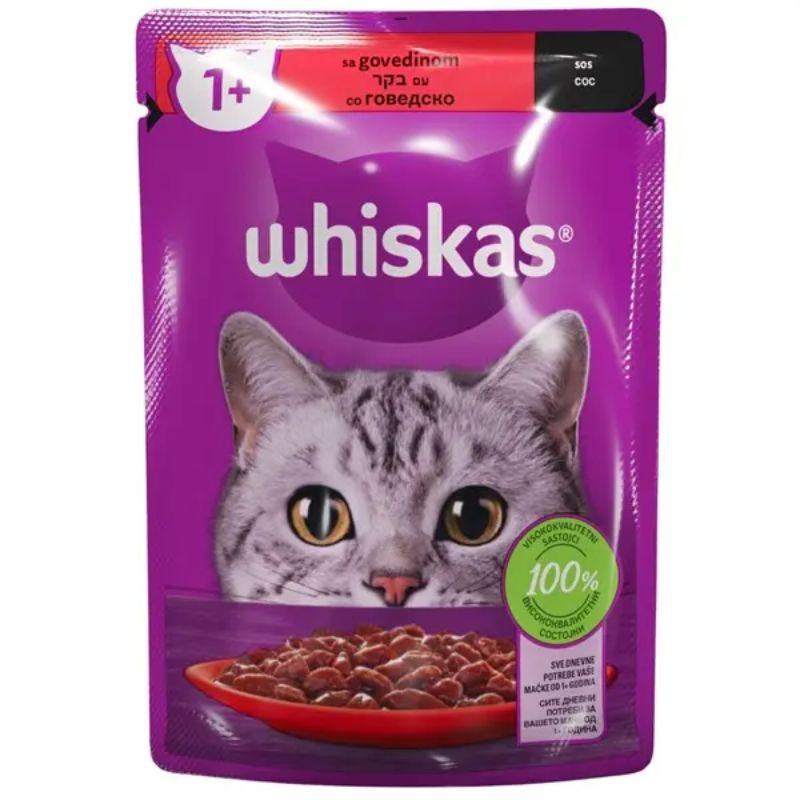 Whiskas vlažna hrana za mačke - Govedina u želeu - 85g