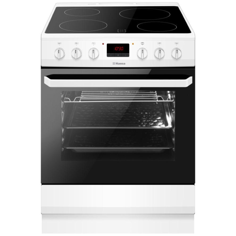 Šporet Hansa FCCW69209 – 60 cm, bela boja, električna rerna, staklena ploča