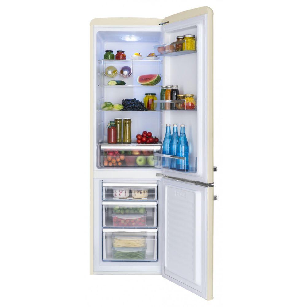 amica retro frizider krem 182cm