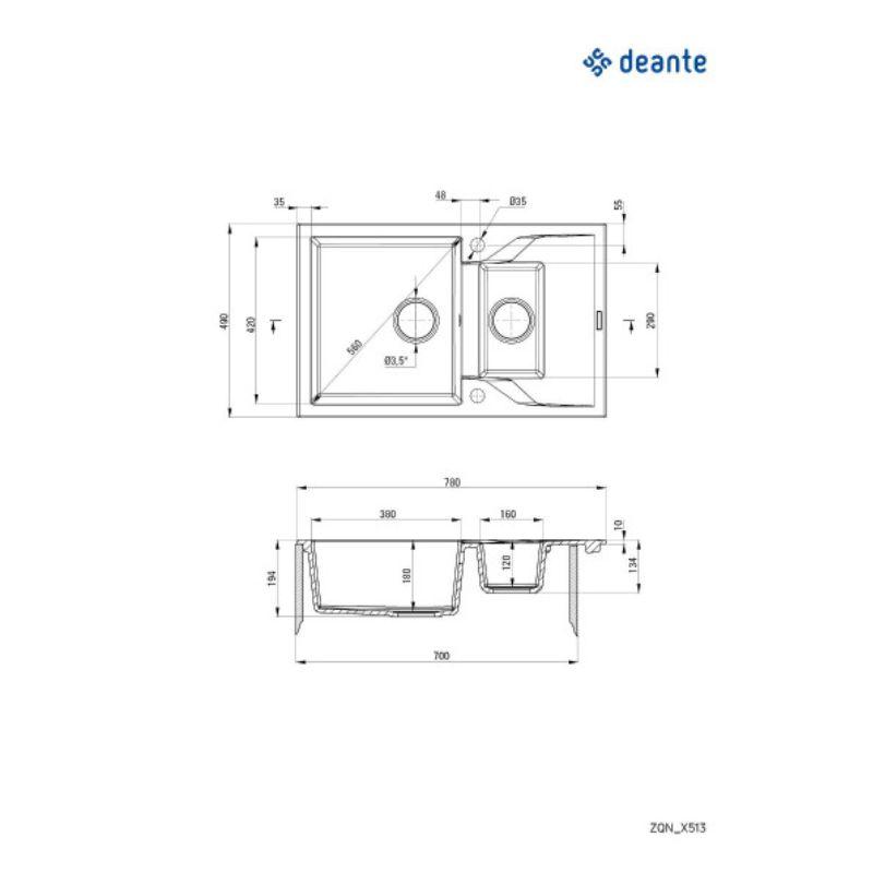 Deante Sudopera Andante 78/AL/O ZQN A113