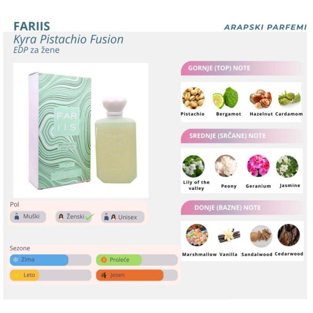 fariis pistachio fusion parfem za žene