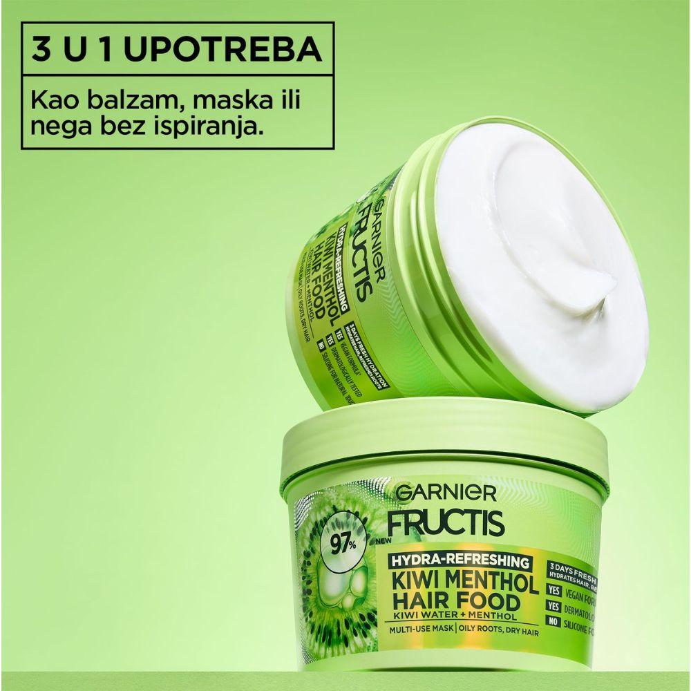 garnier fructis hair food kiwi menthol maska za kosu 390ml