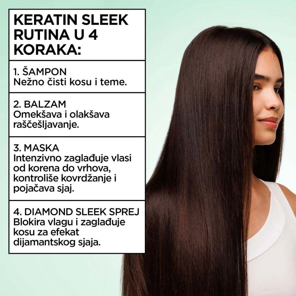 garnier fructis keratin sleek sampon 200ml