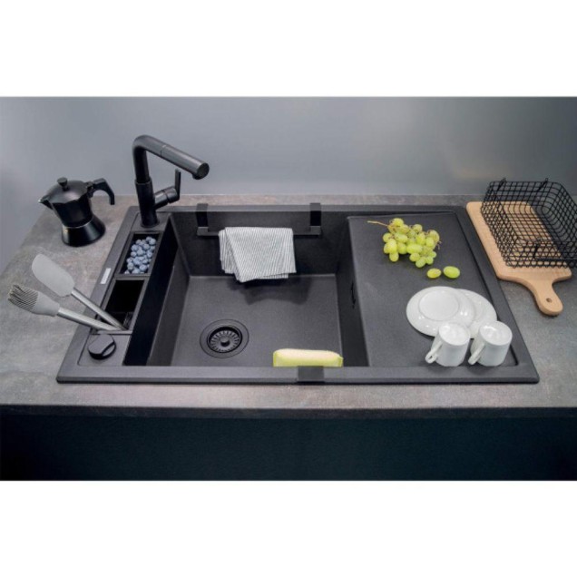 kuhinjski pribor uz sudoperu deante korpa držač krpa