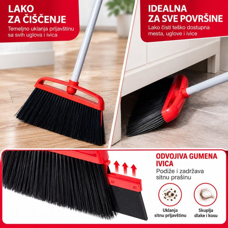 Metla za metenje sa PP vlaknima i sunđerastim brisačem LIAO LK2311