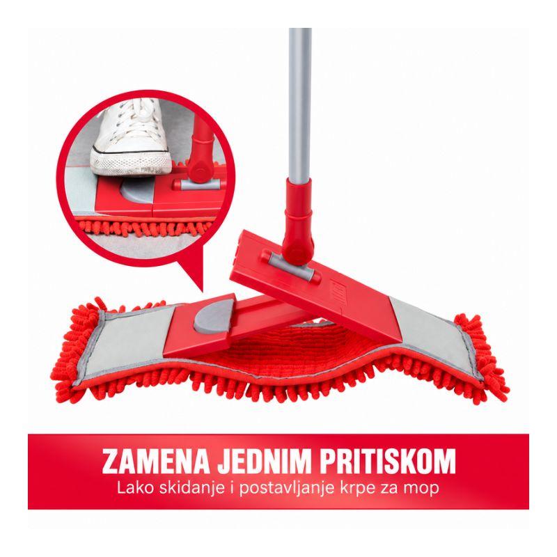 Mikrofiber mop LIAO LA2209 sa podesivom drškom 70 do 120 cm