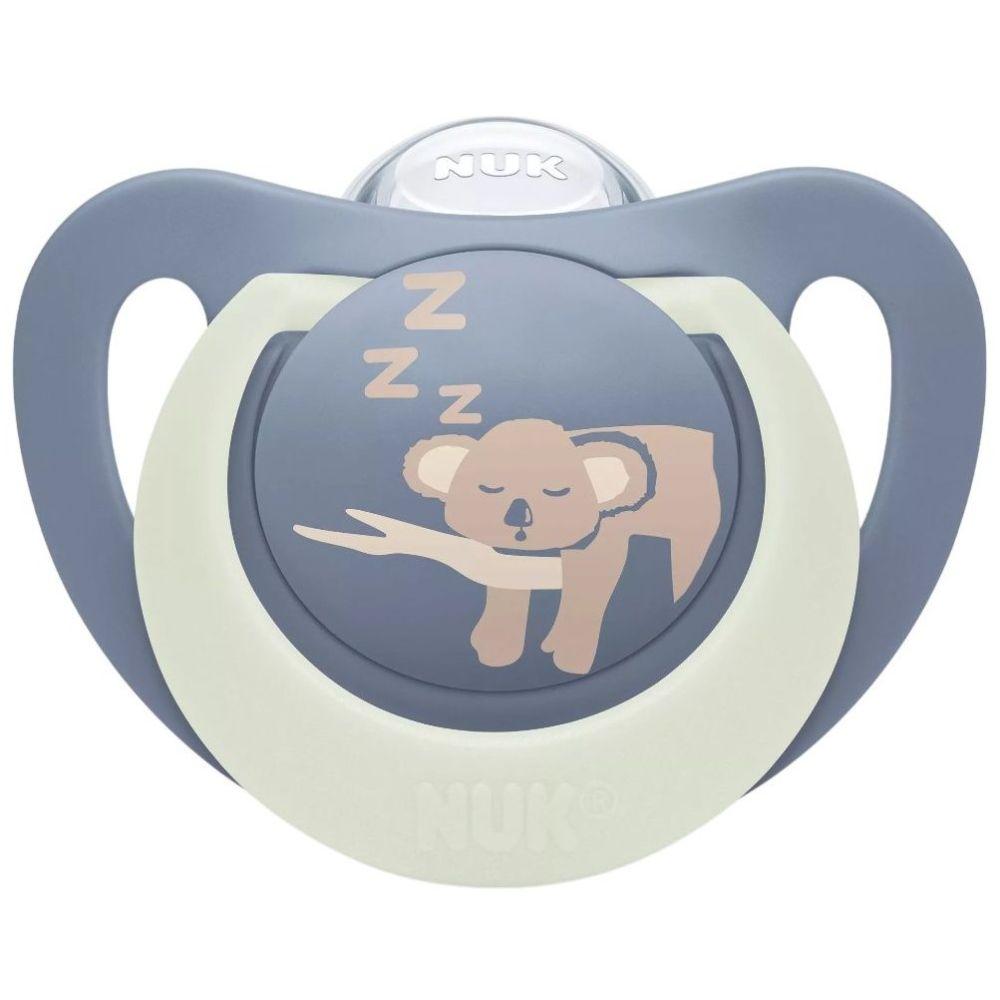 nuk first choice night pacifier 6-18 months koala