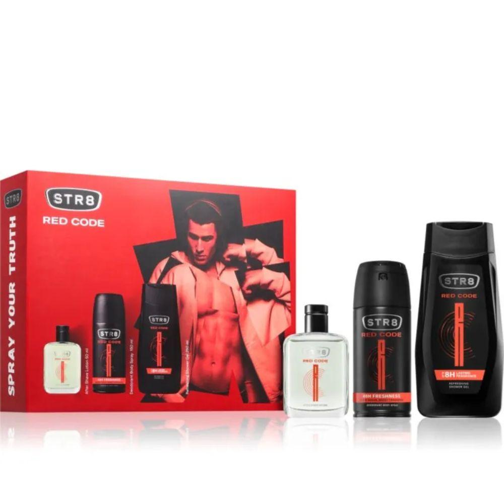 str8 red code poklon set za muškarce after shave deo sprej gel za tuširanje