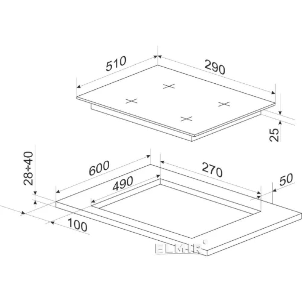 Ugradna električna ploča BHEI301077 inox – Boss onlajn prodaja